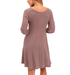 Cocoa Ribbed Dress - Hudson Square Boutique LLC
