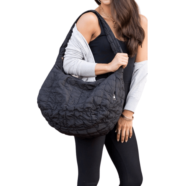 Donna Quilted Messenger Bag - Hudson Square Boutique LLC