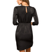 Tamara Black Satin Dress - Hudson Square Boutique LLC