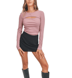 Lucinda Cut Out Top - Hudson Square Boutique LLC