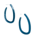 Long Colored Hoop Earrings - Hudson Square Boutique LLC