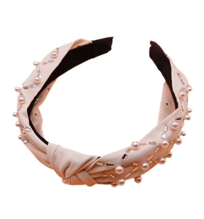 Kali Embellished Knotted Headband - Hudson Square Boutique LLC