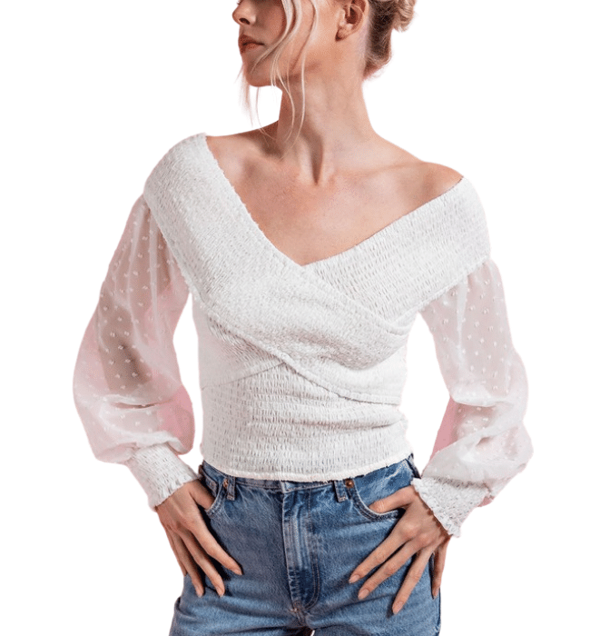 Seraphina Polka Dot Blouse - Hudson Square Boutique LLC