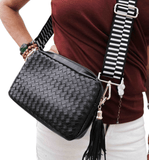 Woven Willow Camera Crossbody Bag - Hudson Square Boutique LLC