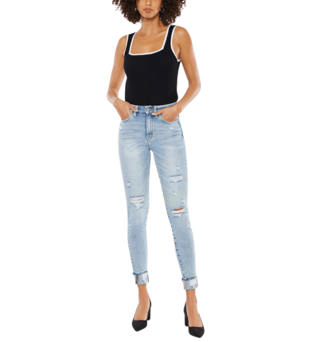 Margo Light Wash Skinny Jeans - Hudson Square Boutique LLC