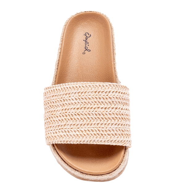 Beige Knit Sandals - Hudson Square Boutique LLC
