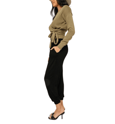 Anna Pleated Joggers - Hudson Square Boutique LLC