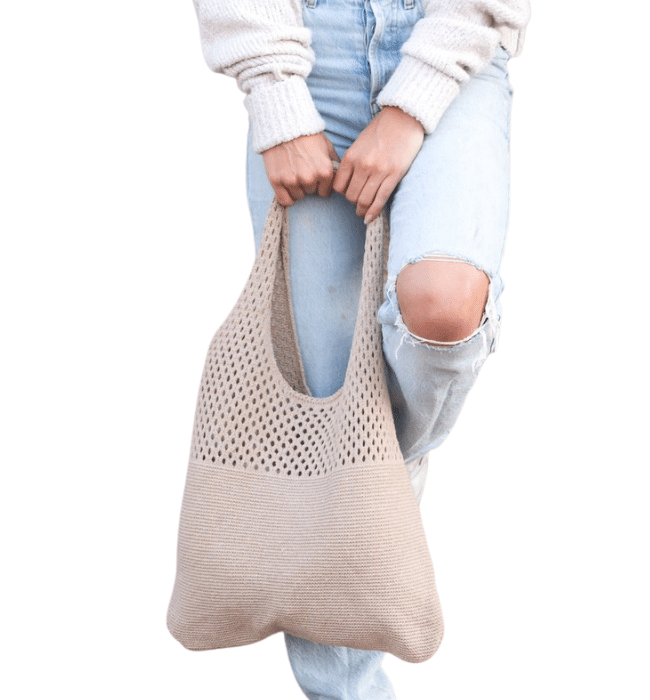 Boho Hobo Knit Bag