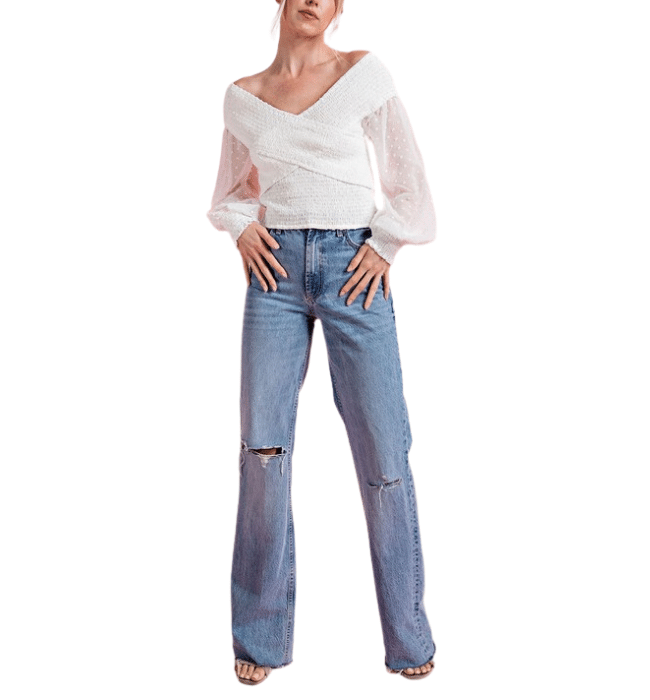 Seraphina Polka Dot Blouse - Hudson Square Boutique LLC