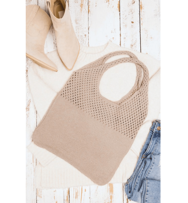 Boho Hobo Knit Bag