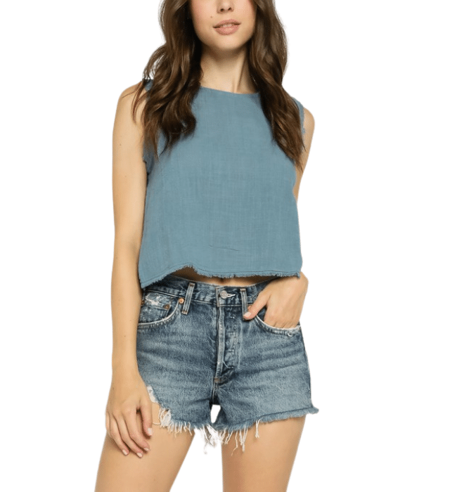 Celine Frayed Tank