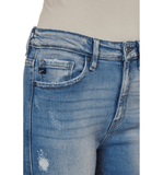 High Rise Hem Detail Ankle Skinny - Hudson Square Boutique LLC