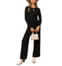 Christie Twist Long Sleeve Jumpsuit - Hudson Square Boutique LLC