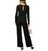 Christie Twist Long Sleeve Jumpsuit - Hudson Square Boutique LLC