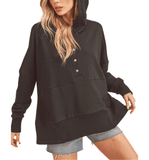 Vivi Hoodie Pulllover - Hudson Square Boutique LLC