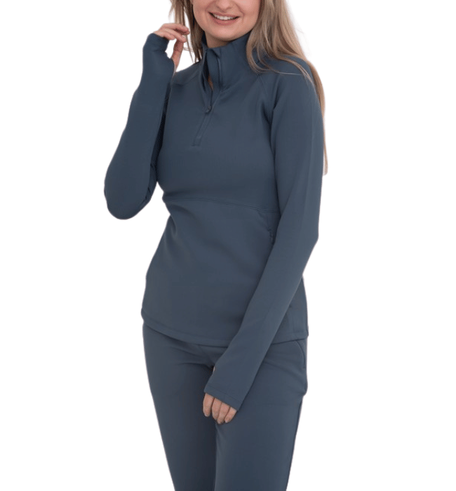 Maxine Active Half Zip Pullover - Hudson Square Boutique LLC