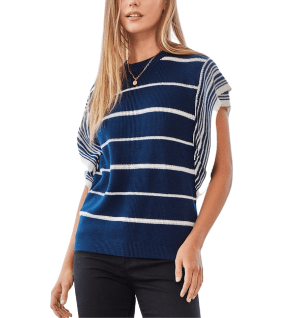 Veronica Flutter Sleeve Sweater - Hudson Square Boutique LLC