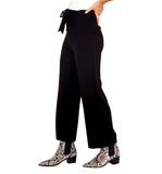 Erin Belted Woven Pant - Hudson Square Boutique LLC