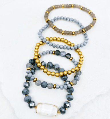 Lydia Mixed Bracelets - Hudson Square Boutique LLC