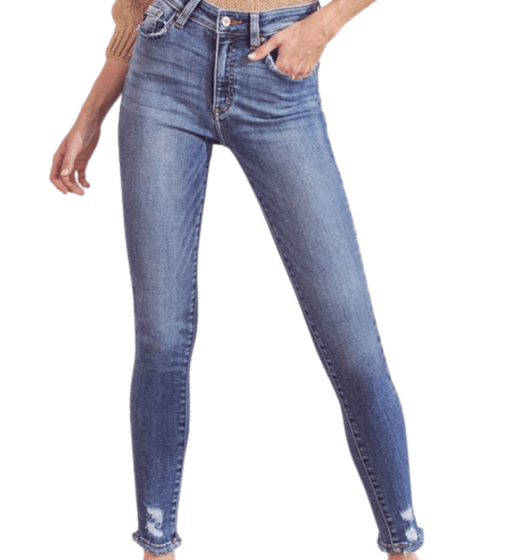 High Rise Skinny Jeans - Hudson Square Boutique LLC