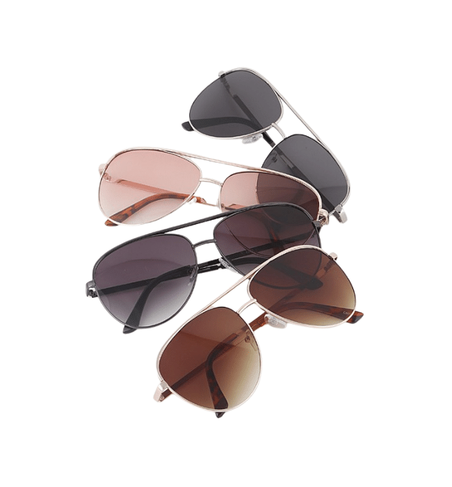 Classic Aviator Sunnies - Hudson Square Boutique LLC