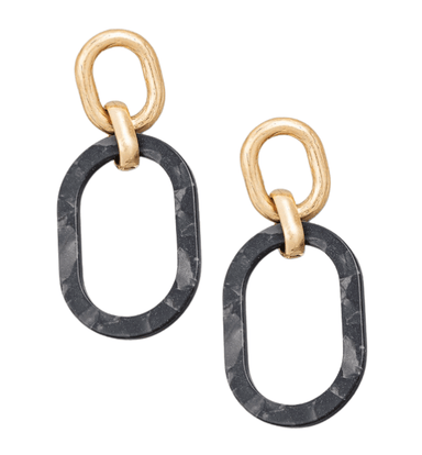 Avery Oval Link Drop Earrings - Hudson Square Boutique LLC