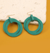 Double Wooden Hoop Earring - Hudson Square Boutique LLC